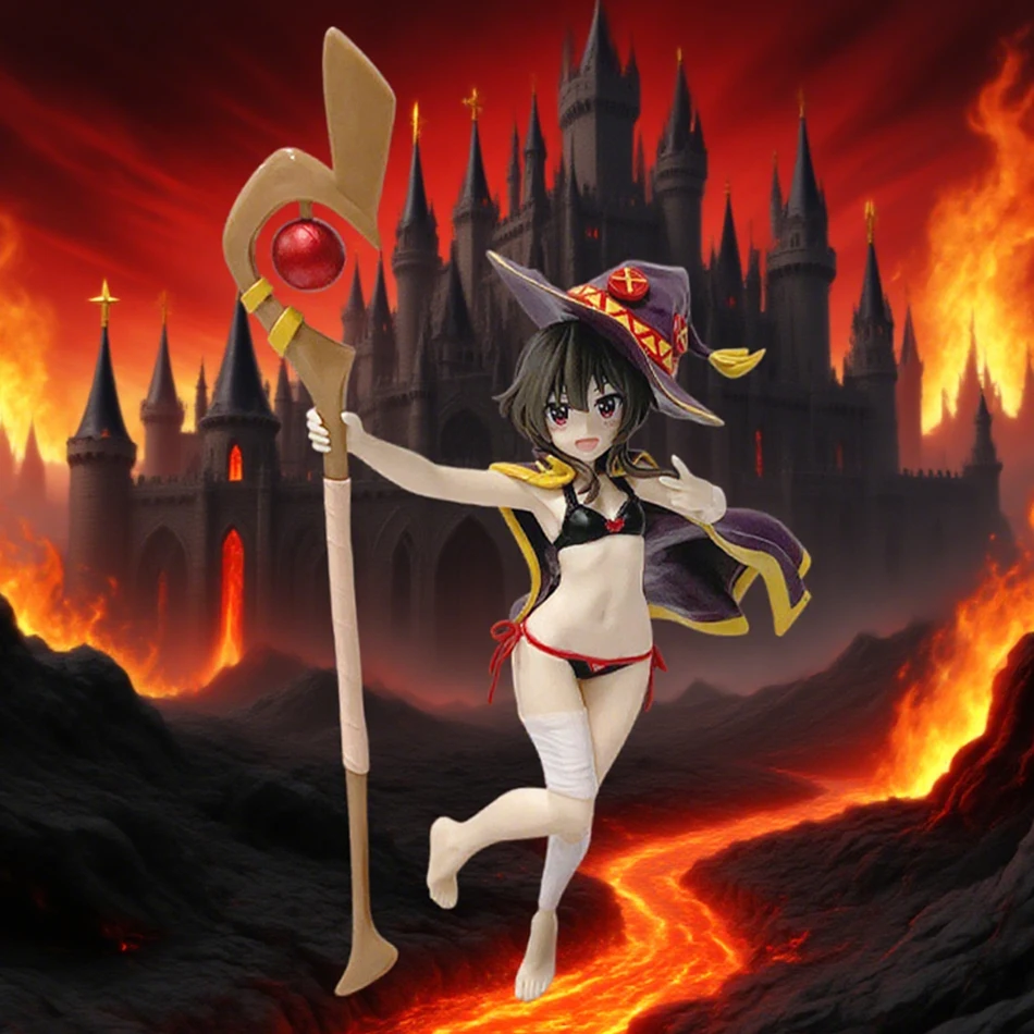 In Voorraad Anime Gods Zegen op Deze Prachtige Wereld 18 cm Megumin Action Figure Leuke Beeldje Voor Meisjes Droppshiping