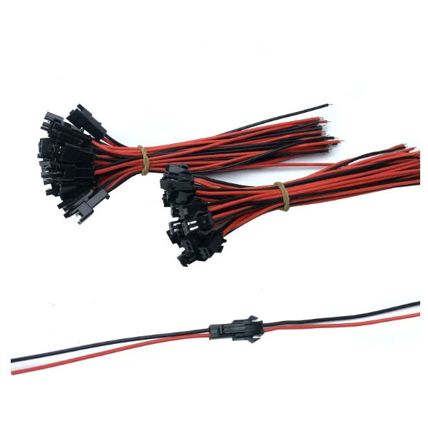 2.54mm SM JST Plug Macho para Fêmea Conector de Alimentação 2P 3P 4P 5P 6P LED Terminal de Conexão Fio 20Cm