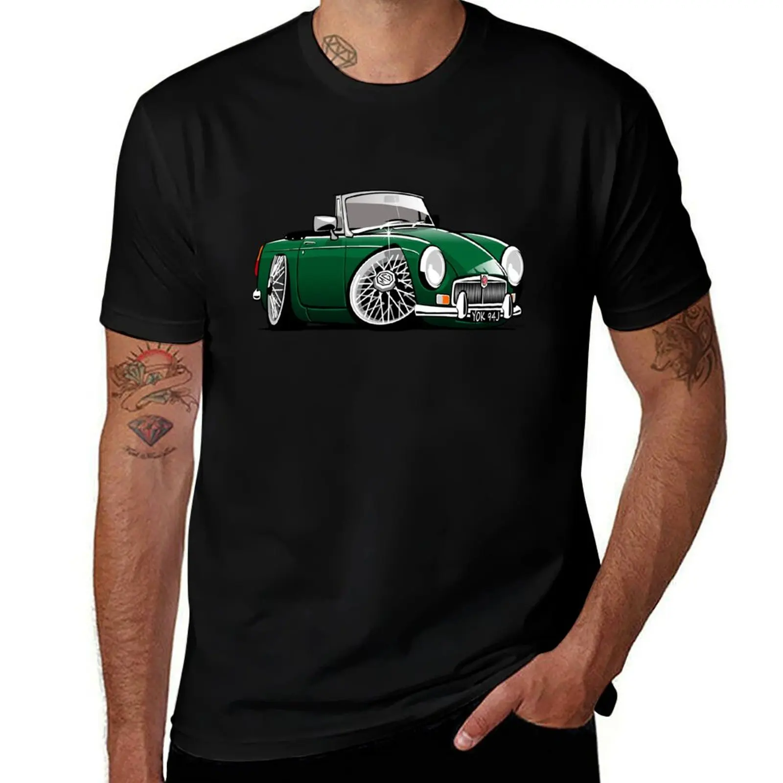 

MG MGB roadster personalized caricature YOK94J T-Shirt Anti-Perspiration Workout Top