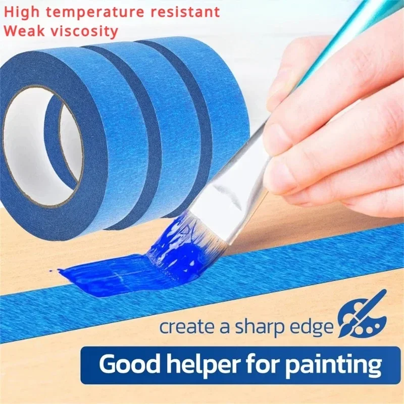 3 Roll/Set Paint Tape Multi-Surface Masking Easy Removal Paint Tape Security Wall Painting Crafts Art Construction Home - view 5