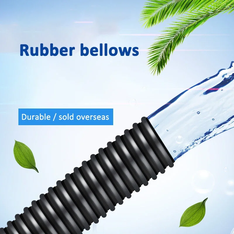 

1M Aquatic Corrugat Pipe Filter Submersible Pump Accessories Rubber Plastic Corrugated Hose 20/25/32/38/50 Caliber Connect Pipe