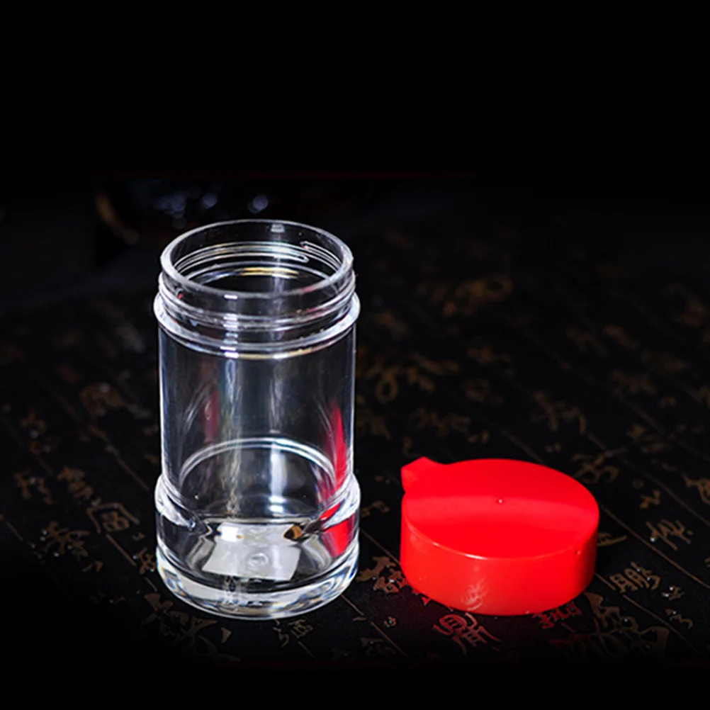 

450Ml Red Lid Oil Dispenser Acrylic Plastic Bottle Vinegar Sauce Container Transparent Food Grade Kitchen Condiment Pot For Home