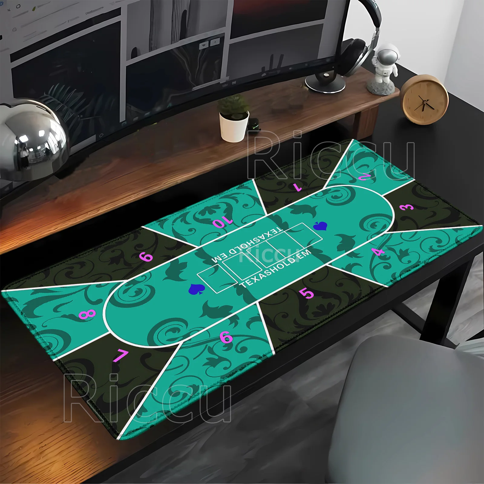 

Резиновый нескользящий коврик для мыши Texas Hold’em poker, игровой XXL, настольный HD-печать, игровой коврик, оверлок, развлекательный коврик для настольной игры