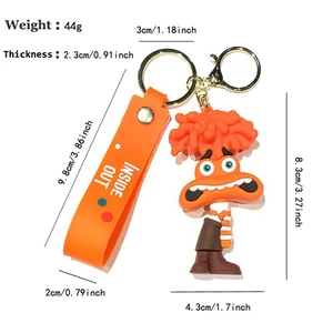 Disney Inside Out Keychain, schöne Puppenanhängertasche, PVC -Auto Schlüsselbunddekoration, Schlüsselbund, Paarzubehör, Kindergeburtstagsgeschenk, neu 7 Hauptverkäufe Schlüsselbund für Paare - №6
