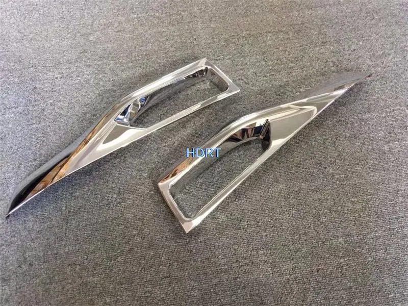 Fit For Nissan Leaf ZE1 2018 + Front Fog Lamp Cover Light Frame Trim Car Style Protector Decoration Accessories Exterior Sticker