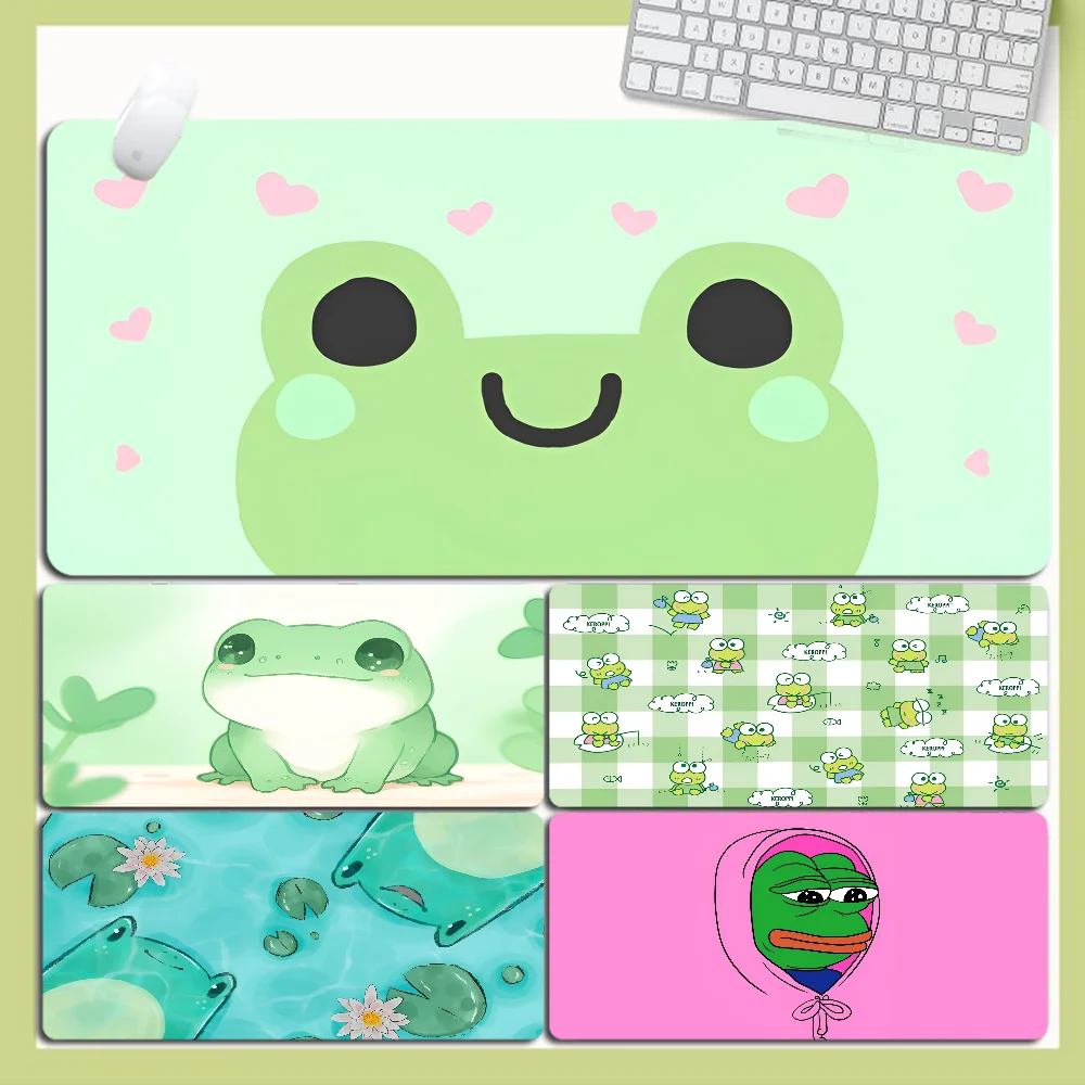 

Sad Frog Pepe Custom Skin Desktop Desk Mat Kawaii Gaming Accessories Students Writing Pad For PC Computer Table