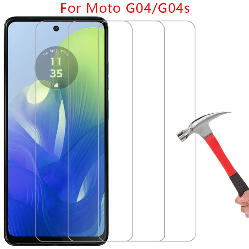 screen protector for motorola moto g04 g04s protective tempered glass on motorolag04 motog04 motog g 04 s 04s 04g 5g film glas