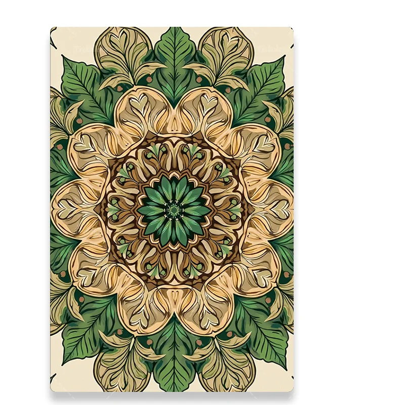 قطعة واحدة من نسيج الحائط من نسيج ماندالا الزهري - معلق على الحائط من بوهو شيك لديكور غرفة المعيشة #2