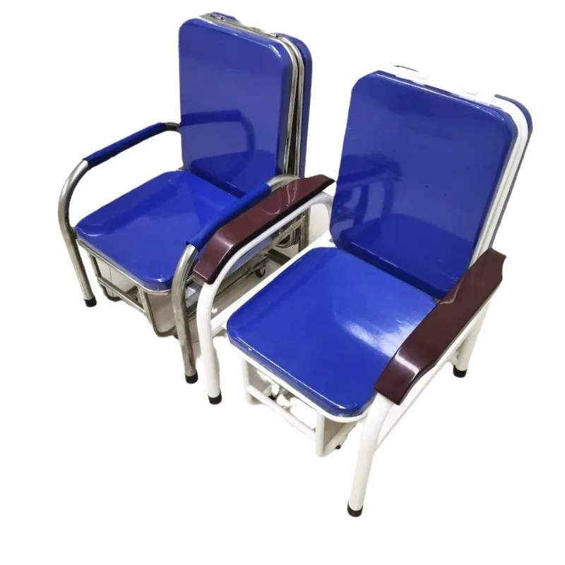 

Stainless steel escort chair, multi-functional foldable escort chair, single chair and bed dual-purpose