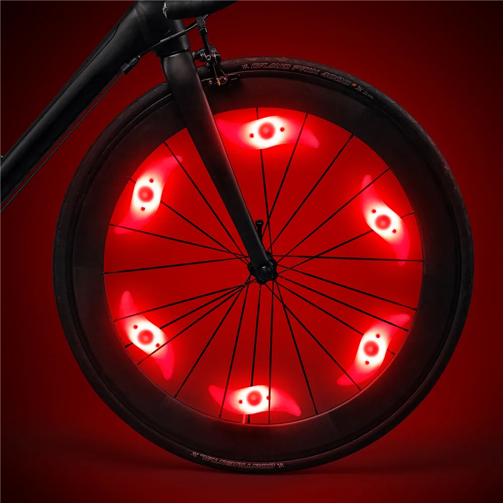 Plastic Bike Wheel Spoke Light Waterproof MTB Balance Bicycle LED Tyre Tire Flash Lights Colorful Warning Lamp Bike Accessories