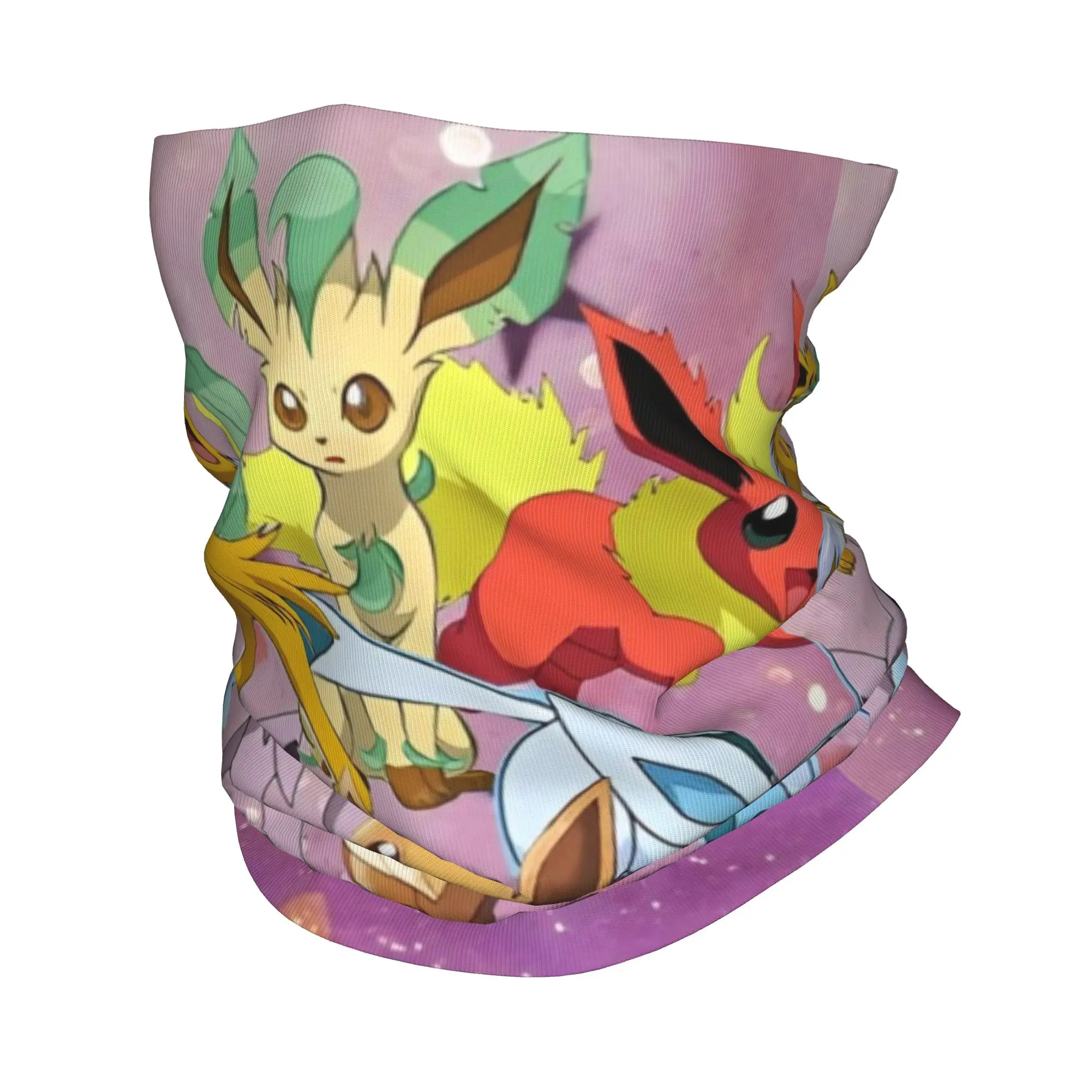 

Cute Cartoon Manga Poke-Mon Bandana Neck Gaiter Printed Mask Scarf Multifunctional Scarf for Men Women Adult Breathable