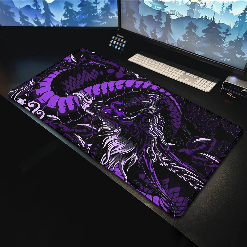 Mausepad Purple Dragon Deskpad Mouse Pads Gaming Mats Pad for Computer Mouse Pad Gamer Carpet Pc Gamer Accessories Keyboard Mat