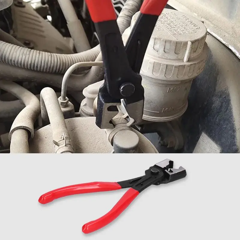 

Pousbo® Automobile Pipe Bundle Pliers Car Water Oil Pipe Hose Flat Band Ring Clamp Plier Vehicle Repair Tool Tiger Forceps