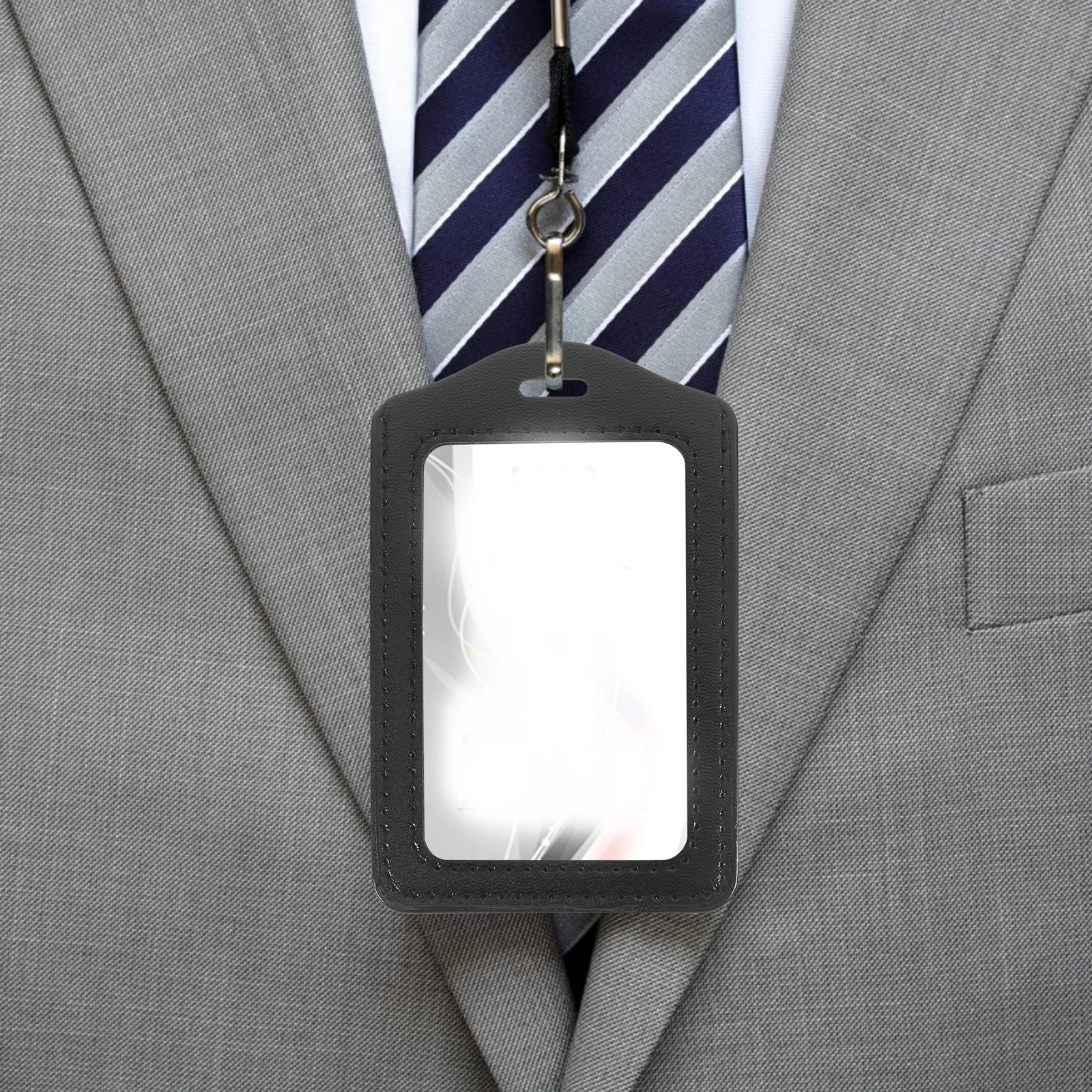 

10Pcs Clear Sleeve Id Badge Display Soft Comfortable Protection Single Window Visibility Professional Use Badge Holders