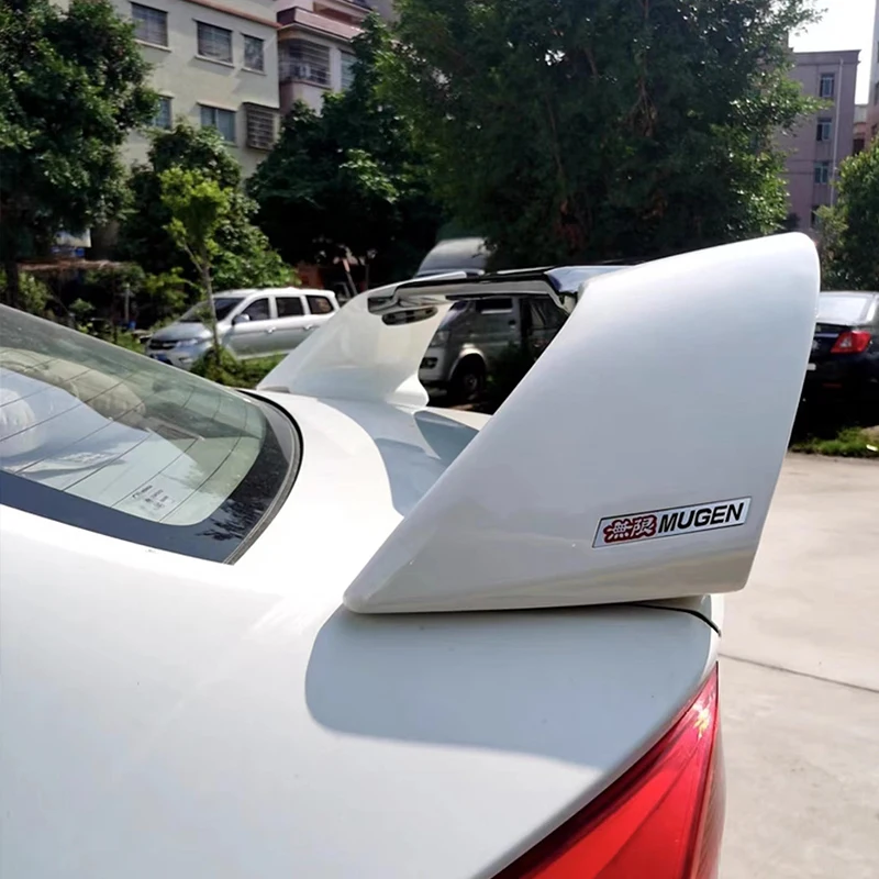 FD2 style suitable for Honda City Spoiler 2006-2022 ABS material carbon fiber appearance car trunk fender accessories body kit