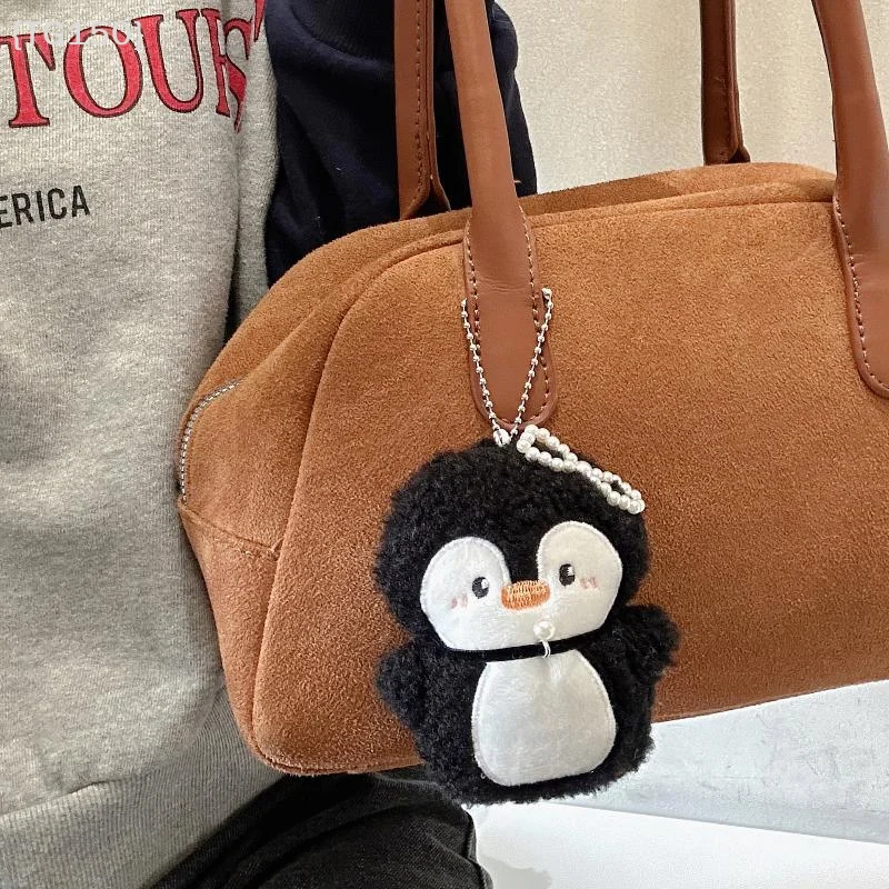 لطيف البطريق أفخم قلادة المفاتيح الكرتون مضحك أفخم محشوة دمية حقيبة الظهر قلادة جالبة للحظ Adorkable اكسسوارات الهدايا