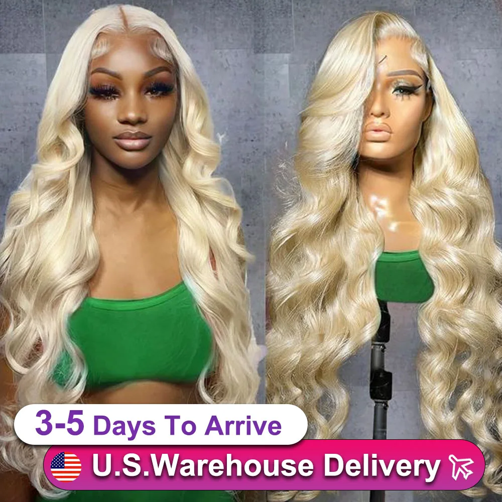 613 Blonde Body Wave Lace Front Wigs Human Hair Lace Frontal Wig HD Transparent Lace Blonde Colored Brazilian Hair For Women