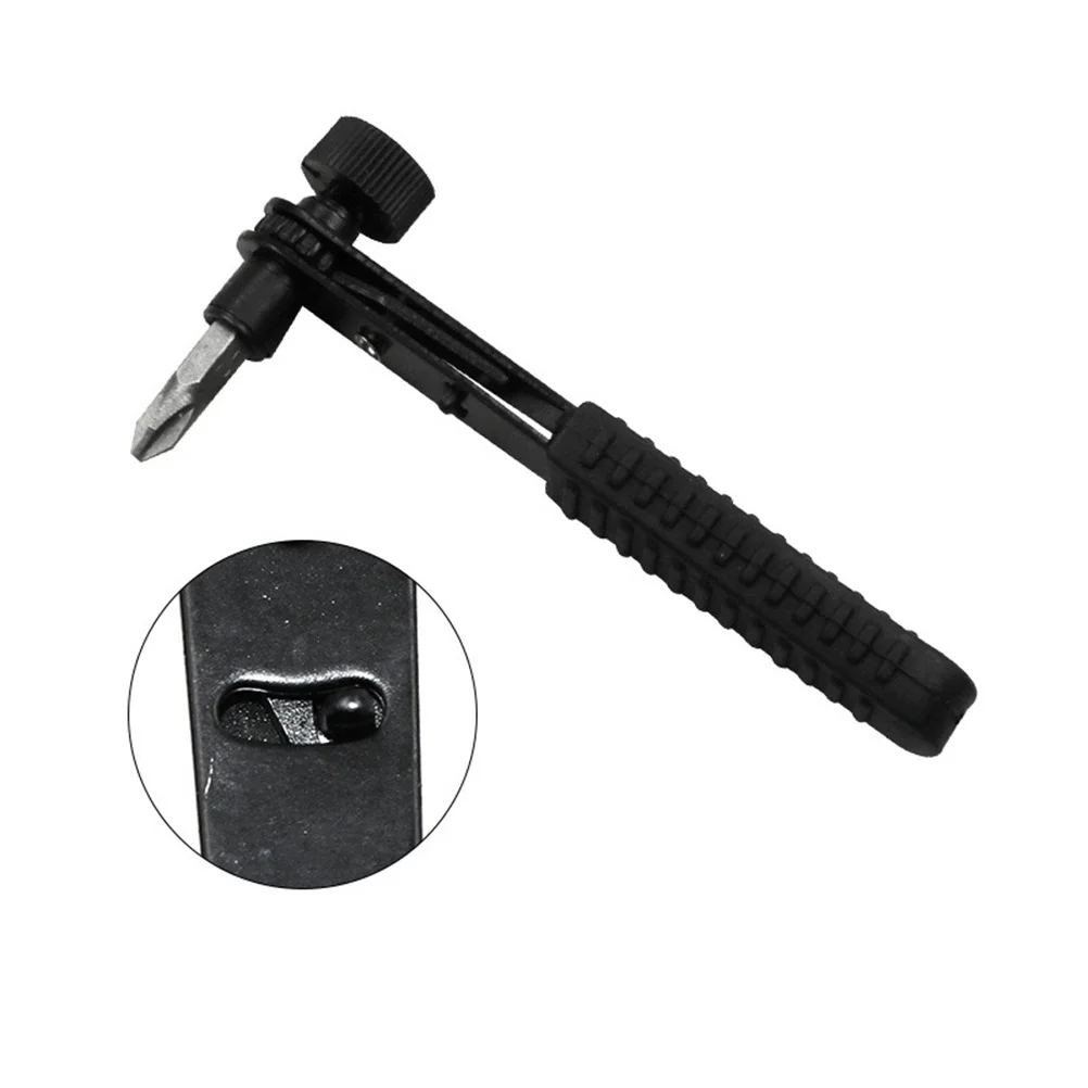 

1/4 Inch 6.35Mm Reversible Ratchet Wrench Screwdriver Rod Replaceable Head Compact Durable Steel Tool For Tight