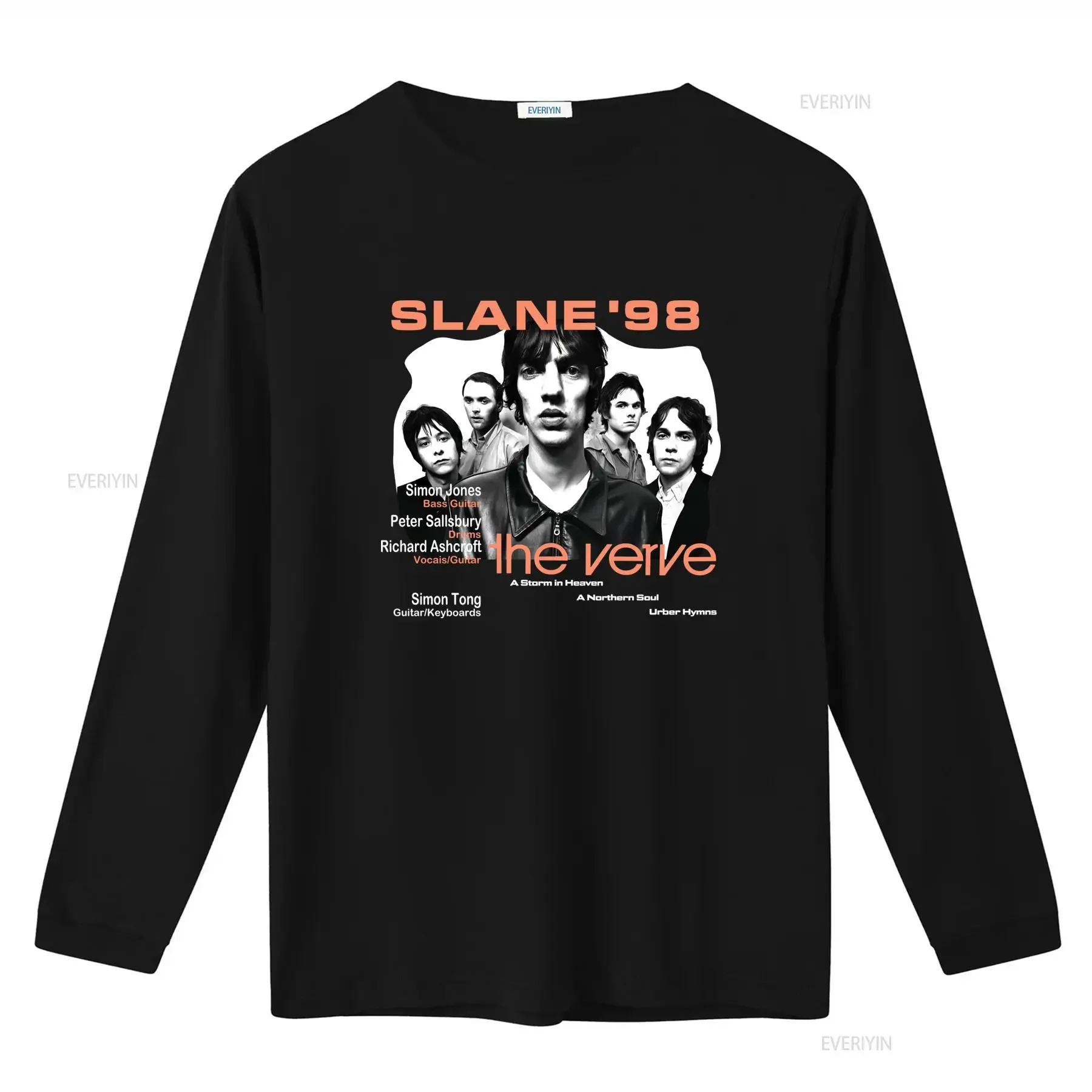 New The Verve Slane 1998 Rock Band T Shirt For Fans Available In S 5XL DN262 vintage Washed Breathable Comfortable