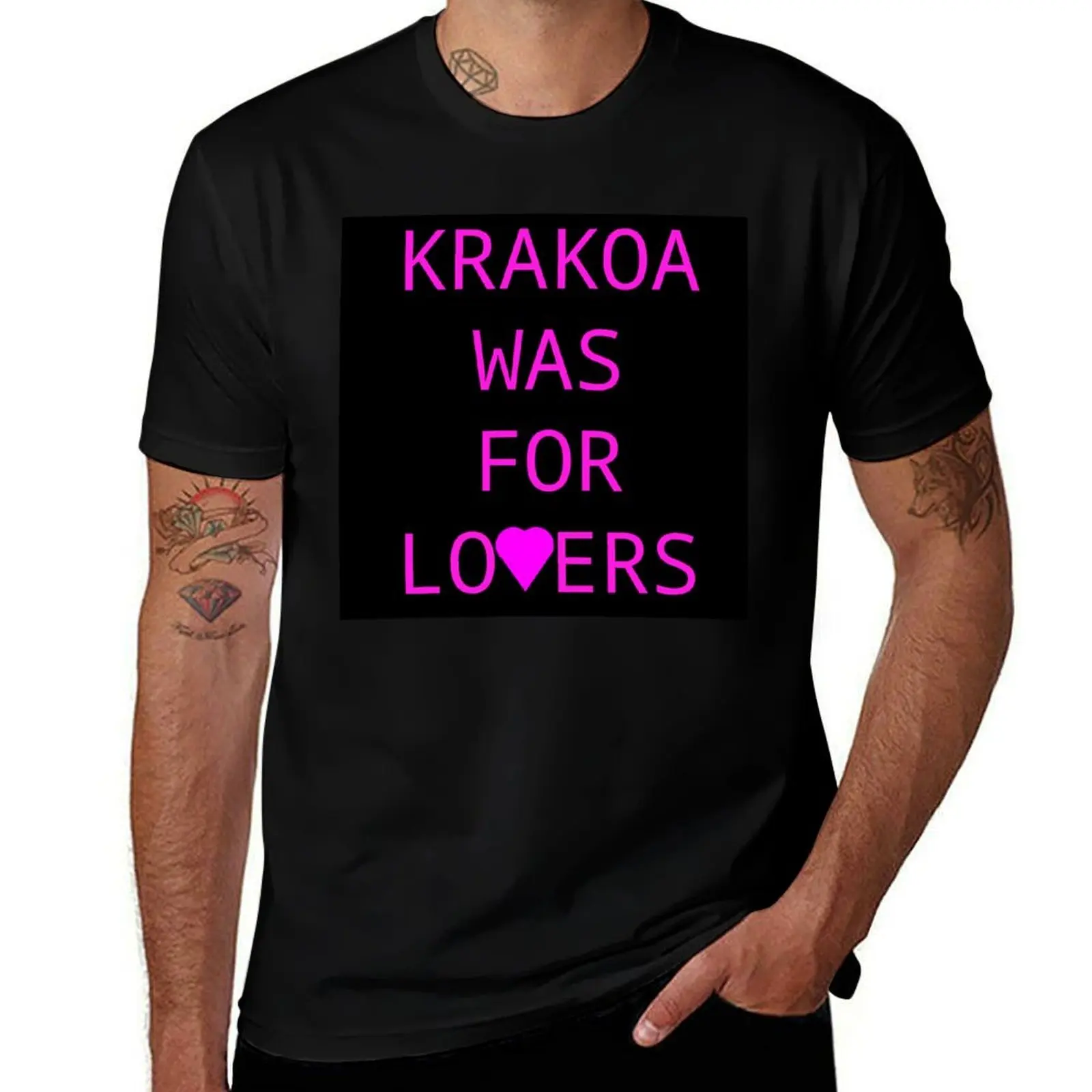 

Black and Pink Krakoa T-Shirt Casual Everyday Wear T-Shirt