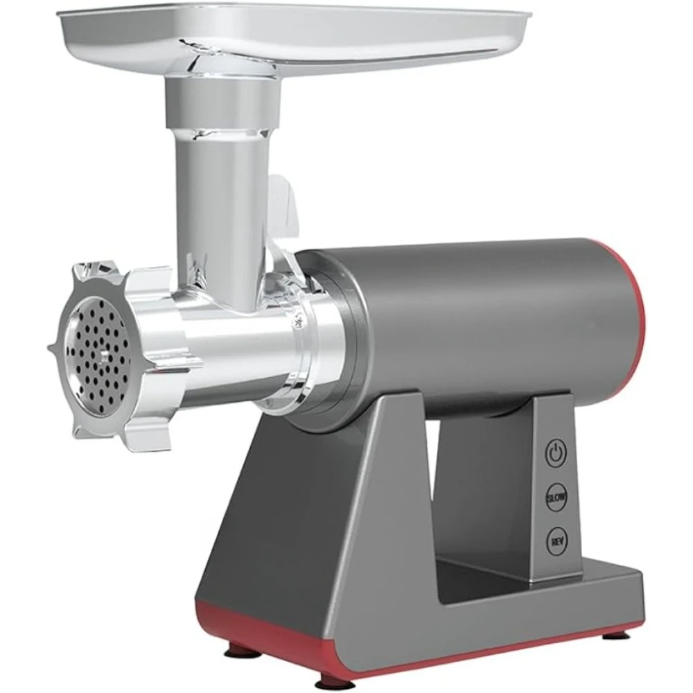 High quality electric meat grinder and sausage filling machine, heavy-duty electric metal grade silver used in home kitchens