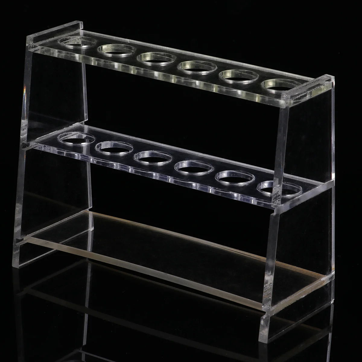 

1Set Test Stand Durable Detachable Design Transparent Tubes Laboratory School Supplies Practical Holder High Grip Stoppers