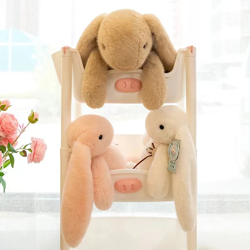 Cute Long Eared Rabbit Plush Toy Soft Filling Home Decoration Wedding Doll Sleeping Pillow Holiday Best Gift
