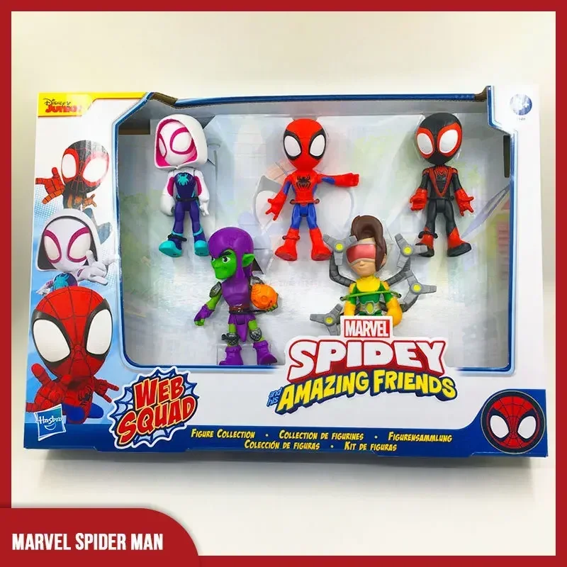 Wunder Anime Figur Spider Man und seine erstaunlichen Freunde Upgrade Anzug Spidey erstaunliche PVC-Action sammel bare Modell Spielzeug puppe Kinder