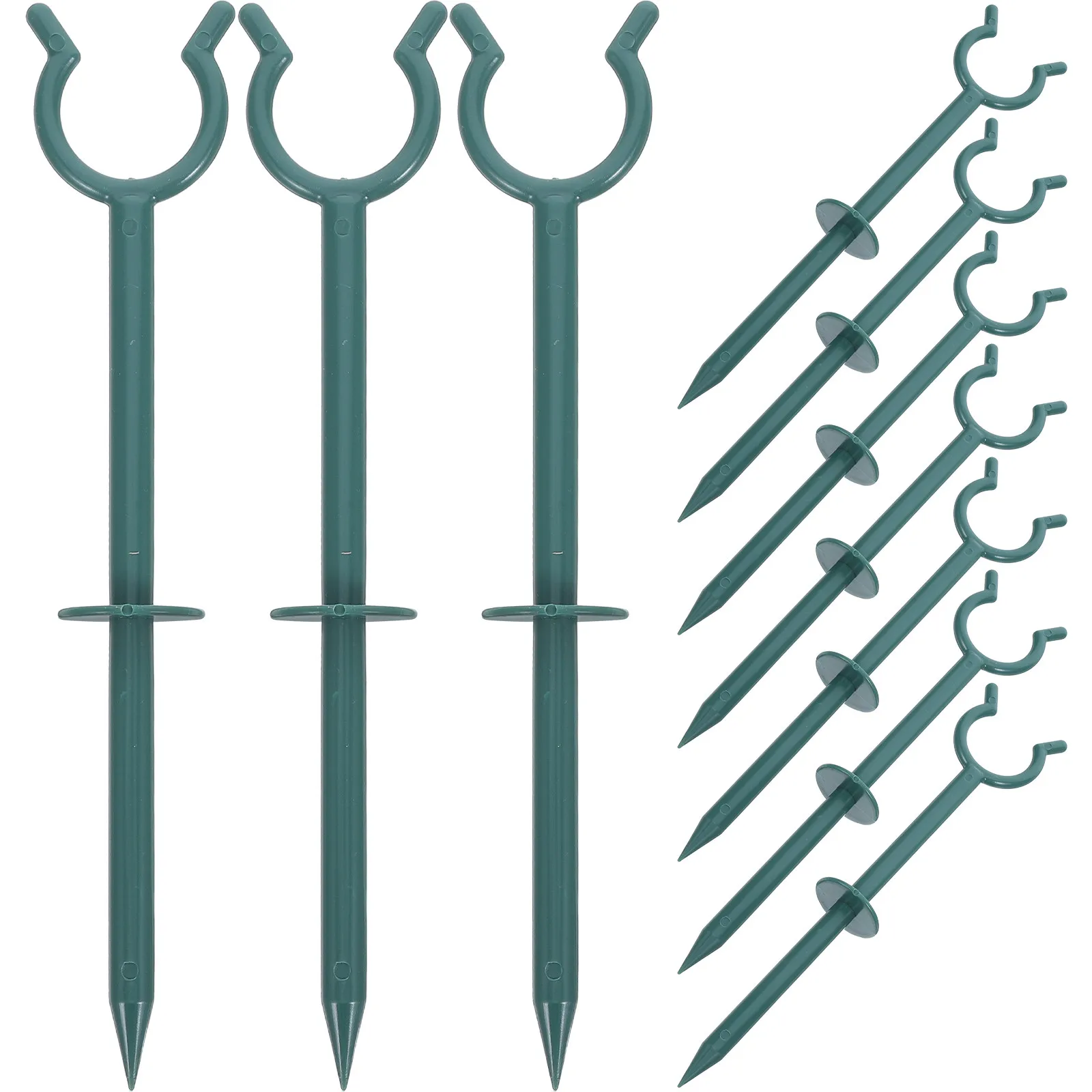 10Pcs Garden Hose Holder Stakes Outdoor Heavy Duty Hose Guide Brackets Yard Watering Pipe Support Lawn Patio Organizer