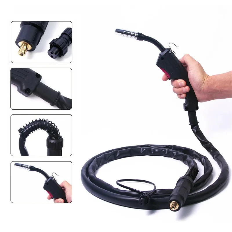 14AK Gasless MIG Welding Torch Quick‑Connect Split Type Welding Gun for Flux Cored Wire Welding