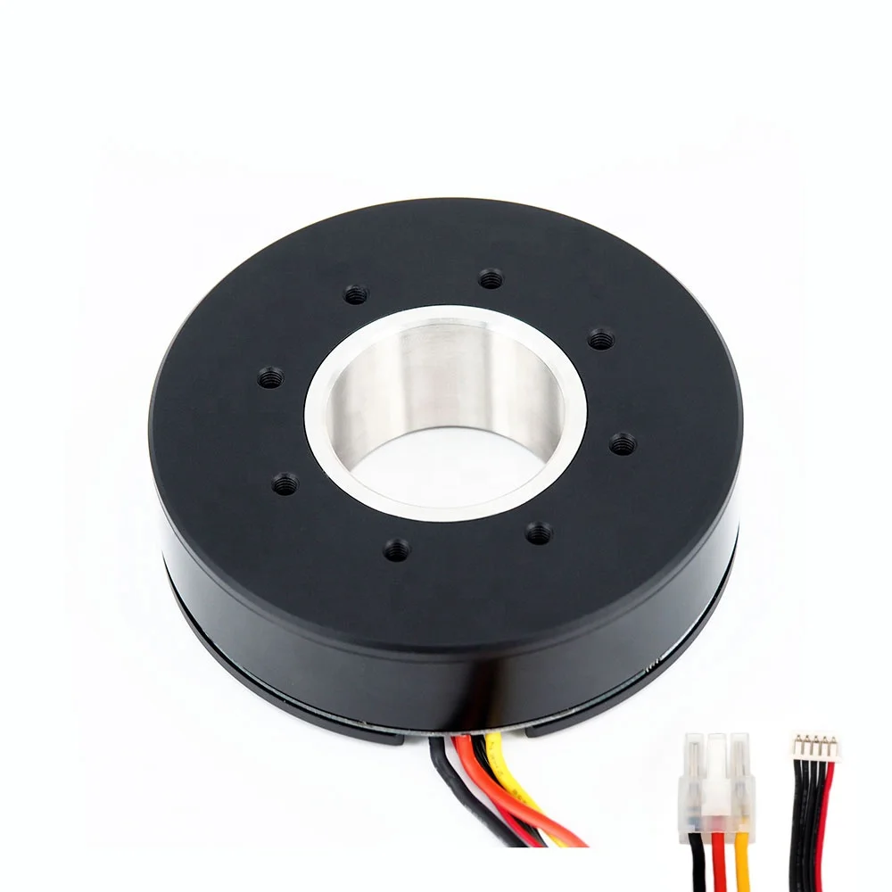 High quality   DCH-9026J dc high torque flat gimbal hollow shaft brushless 12v 24v motor with switch hall sensor