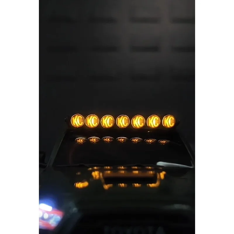 For Axial 1/30 SCX30 Tacoma RC Crawler KC Style Roof Light Bar LED Upgrade Modification Essential DIY Part