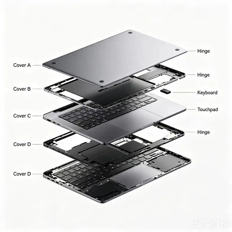 YY+New For DELL Precision 17 7780 M7780 Bottom Case Base Cover 0VNFYM Silver-Gray