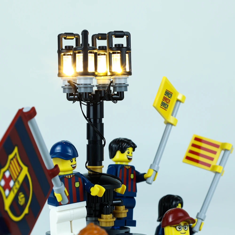 Juego de luces Led para 40485, juguete de bloques de construcción con diseño del FC Barcelona, celebración de multitudes, No incluye modelo