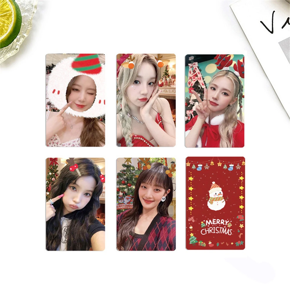 

KPOP (G)I-DLE Postcard 5Pcs/Set Christmas Greeting Cards MiYeon Soyeon YUQI Minnie Shuhua Photocards Fans Collection Gift