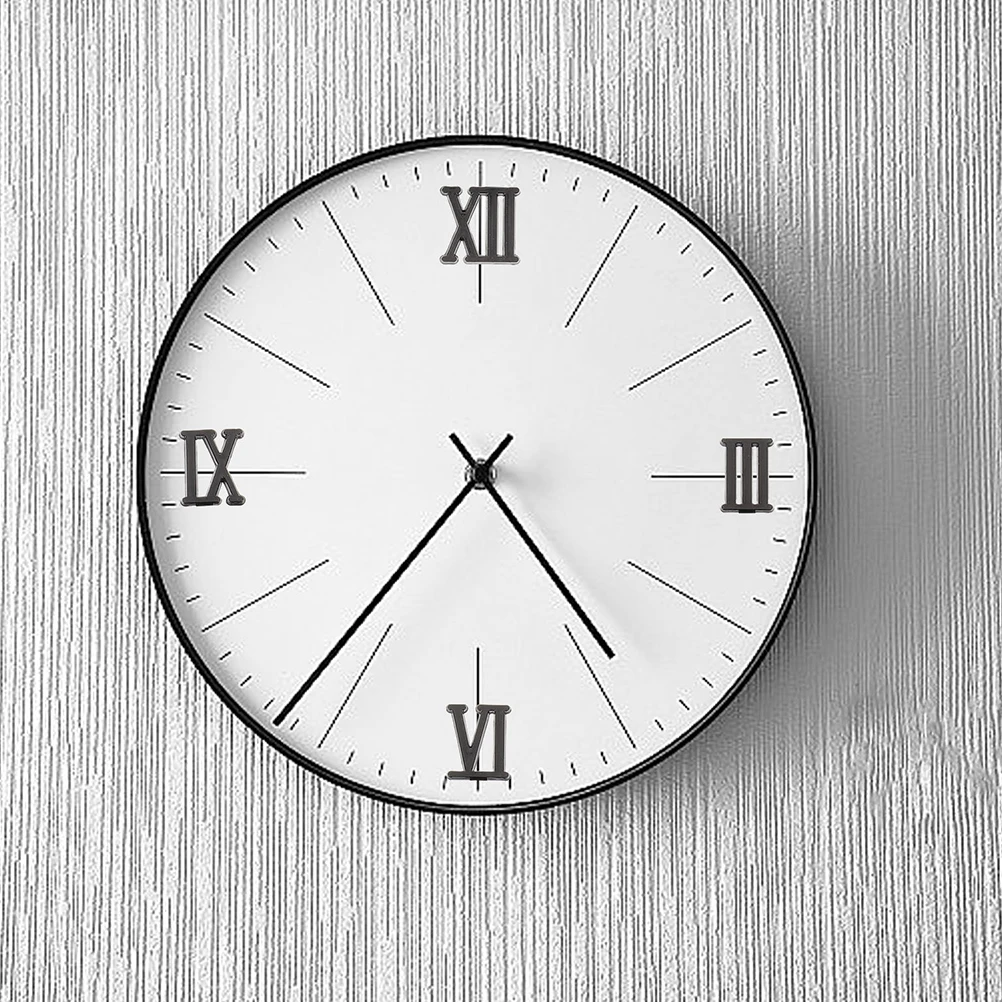 

6 Sets Roman Numeral Wall Clock Accessories Kit DIY Numerals Replacement Numbers Supplies Digital Bell Repair Parts Sturdy