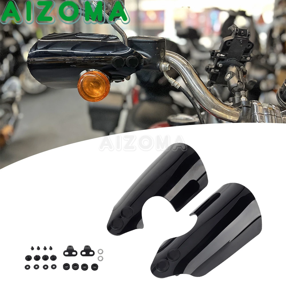 

Hand Guard Shield Motorcycle Handle Handguard Protector For Harley Touring Road King Special FLHRXS Handlebar Protection 2017-20