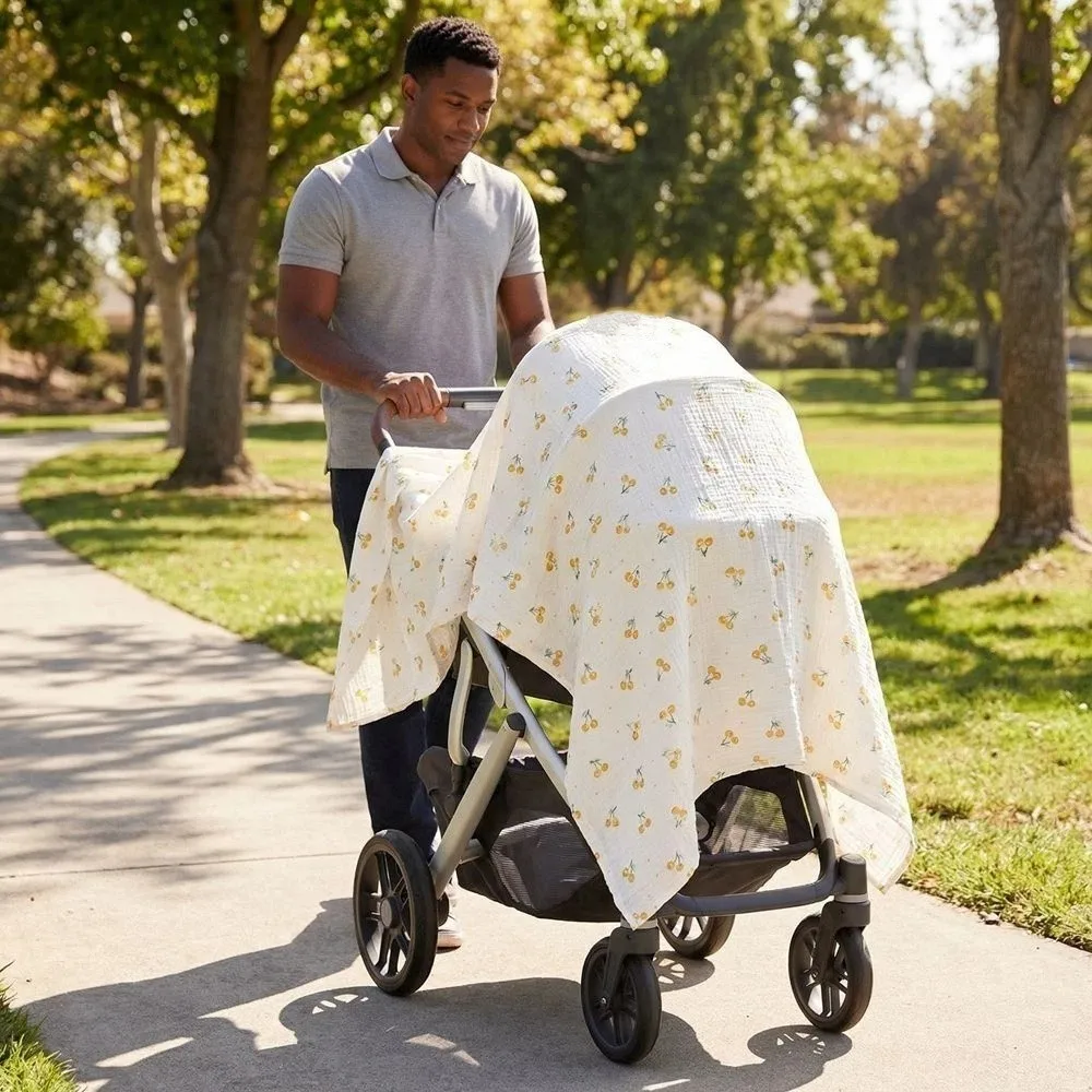

Stroller Cover Cotton Baby Blanket Gauze Soft Muslin Swaddle Infant Bath Toddler Sleep Kids Bath Towel Boy