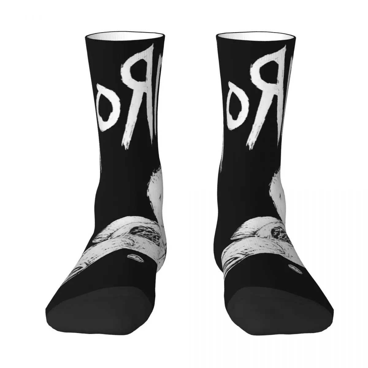 Novelty Korn Stockings Men's Germany Rock Music Socks Medium Soft Gothic Socks Winter Running Sports Anti Sweat Printed Socks