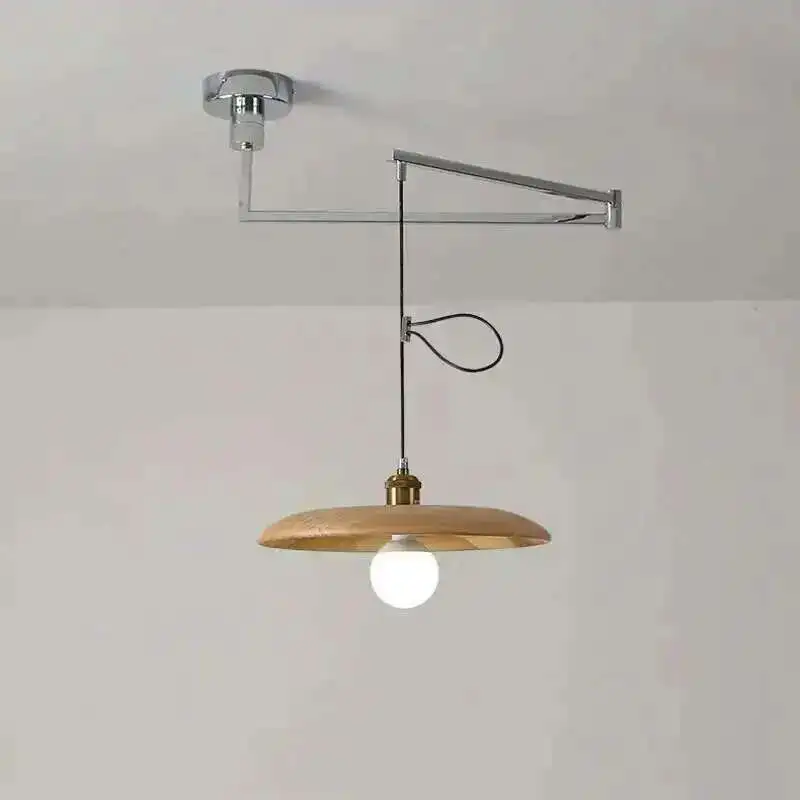 

Nordic Adjustable rocker arm telescopic Chandelier Bedroom Bedside Light Office Hotel Restaurant kitchen Study Reading Lighting