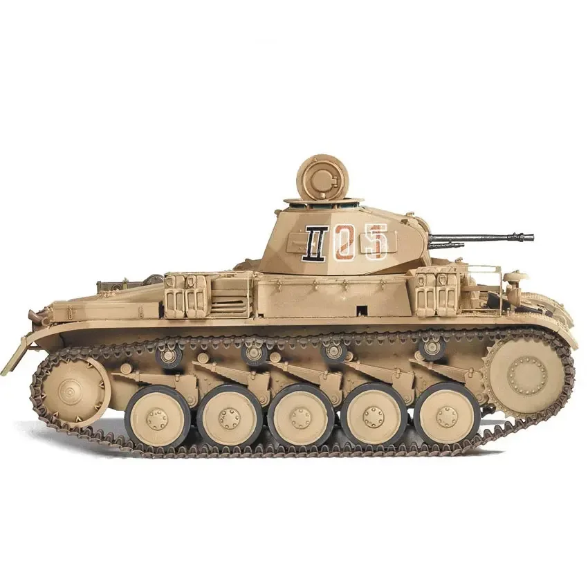 Modèle d'assemblage de l'Académie 1/35 13535 Panzer II Ausf. Kit de modèle de char au champ de bataille F de l'Afrique du Nord