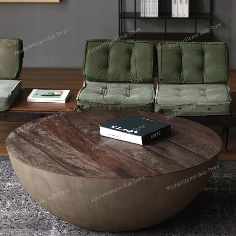 Unique Minimalist Coffee Table Standing Round Industrial Coffee Table Designer Living Room Mesa Auxiliar Postmodern Furniture
