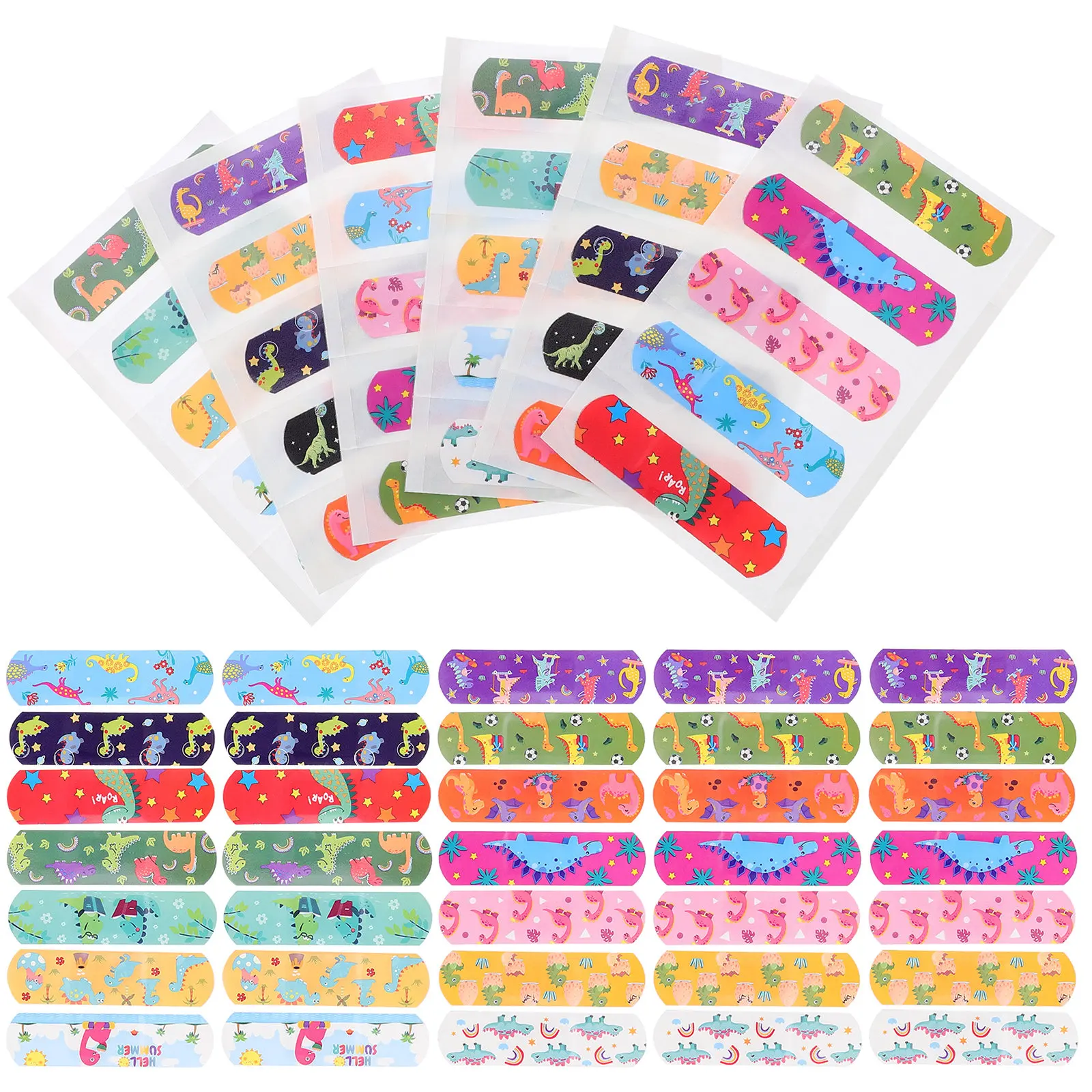 

150pcs Bandages Children Wound Care Small Patches Practical Adhesive First Aid PE First Aids Wound Patches Material Breathing