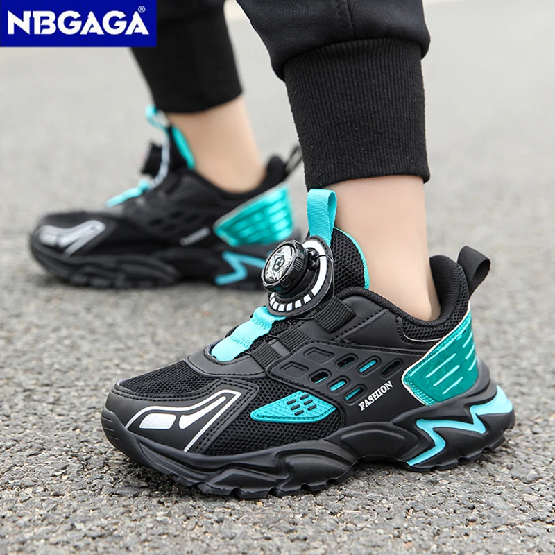 

Новые детские кроссовки с поворотной застежкой, дышащие, сетчатые, летние, повседневные, легкие, нескользящие, для мальчиков и девочек, для спорта и бега