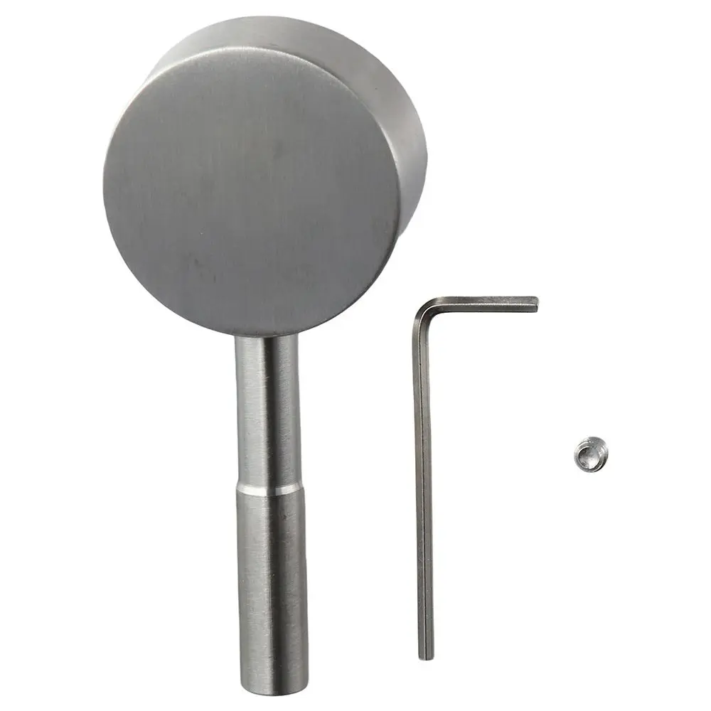 

42mm Lever Handle with Hot and Cold Color Button Stainless Steel Water Tap Handle Shower Handle Replacement Bathroom