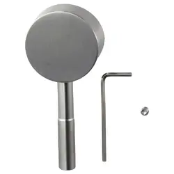 42mm Lever Handle with Hot and Cold Color Button Stainless Steel Water Tap Handle Shower Handle Replacement Bathroom