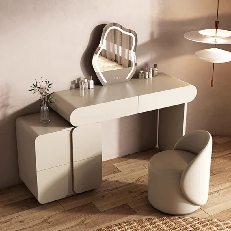 

Luxury Bedroom Vanity Table Modern Simple Storage Aesthetic Dressing Table Wood Vanity Vanitys Para Maquillaje Home Decor