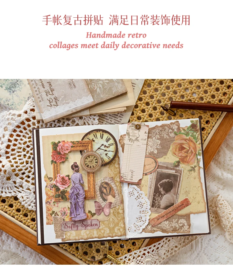 30 Teile/paket Sanfte Wind Serie Scrapbooking Dekorative Papier Material Perfekt für Collage Journaling Handwerk Diy Liefert – Detail 7