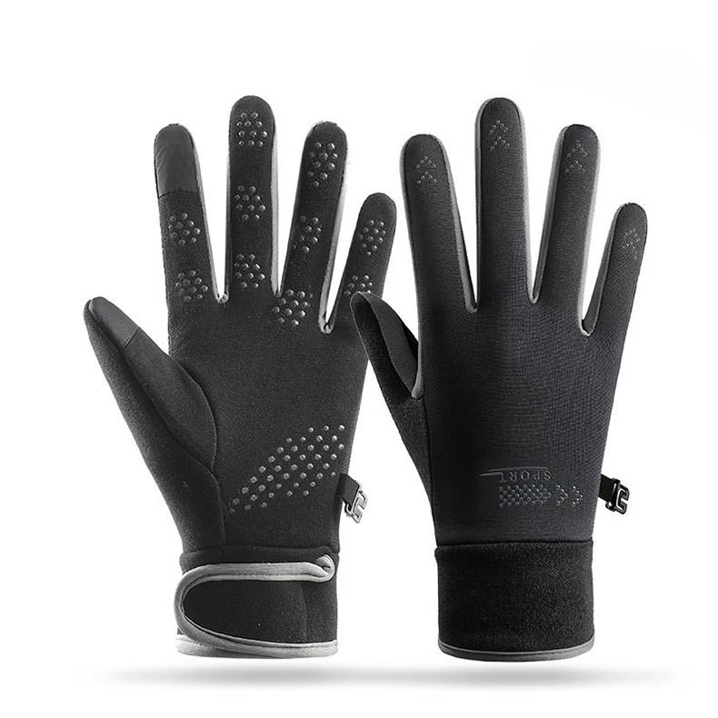 Winter Warm Outdoor Cycling Sport Men's and Women's Couple's Anti Slip, Windproof, Waterproof and Thin Velvet Touchscreen Gloves