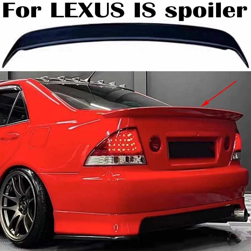 For Lexus IS200 Spoiler 1998 1999 2000 2001 2002 2003 2004 High Quality Carbon fibre/FRP Rear trunk cover wings spoiler Airfoil